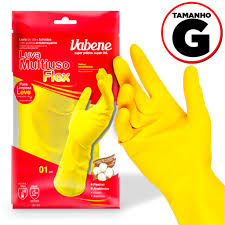 LUVA LATEX AMARELA  P-M-G-XG  C/1 PAR  VABENE