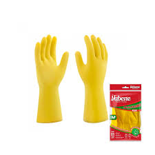 LUVA LATEX AMARELA M C/1 PAR  VABENE  7898546001710