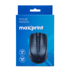 MOUSE MAXPRINT SEM FIO PRETO 7897975015695