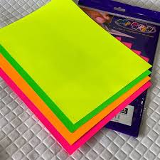 PAPEL A-4 180G NEON OFF PAPER C/20