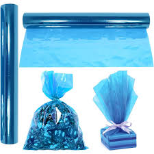 PAPEL CELOFANE PP 80X80 AZUL  C/50F
