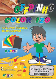 PAPEL CRIATIVO A-4 OFF PAPER 120G C/25 FLS  7898306087435