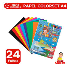 PAPEL CRIATIVO A-4 PAGINA BRASIL 120G C/24FLS 7898584550591