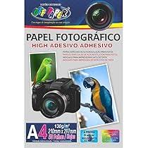 PAPEL FOTO A-4 ADESIVO 130G C/50F OFF PAPER