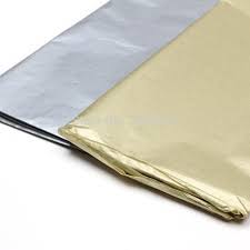 PAPEL SEDA LUXO PRATA/OURO ART FLOC  C/20