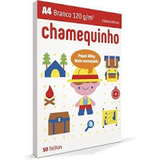 PAPEL SULFITE A-4 120G C/50F CHAMEQUINHO