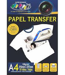 PAPEL TRANSFER INK JET A-4  C/10F  USA 7898426276382