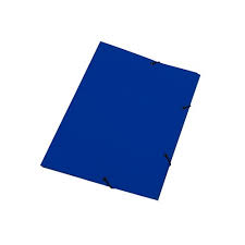 PASTA ELASTICO PAPELÃO LISA AZUL 7897478403784