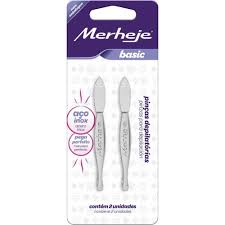 PINÇA INOX MERHEJE BLISTER C/02  7896075709053