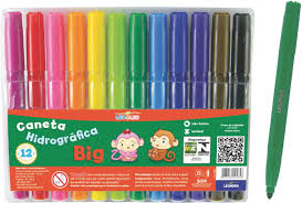 PINCEL ATOMICO  ESTOJO 12 CORES BIG  LEO E LEO  7897256245858