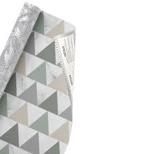 PLASTICO ADESIVO ESTAMPADO GEOMETRICO/TRIANGULO 45X10M