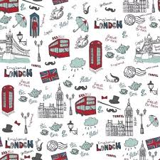 PLASTICO ADESIVO ESTAMPADO HAPPY LONDON  45X10M