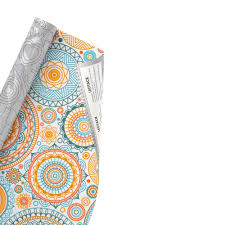 PLASTICO ADESIVO ESTAMPADO MANDALA 45X10M 7898078751244