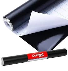PLASTICO ADESIVO FOSCO LISO PRETO LOUSA 45X5M