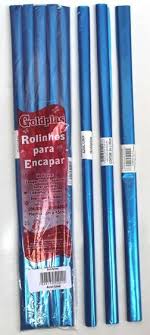 PLASTICO ENCAPAR 2M LISO  AZUL PLASVIPEL  7898130548027
