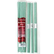 PLASTICO ENCAPAR 2M XADREZ VERDE PLASVIPEL  7898130548133