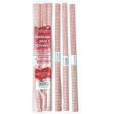 PLASTICO ENCAPAR 2M XADREZ VERMELHO PLASVIPEL  7898130548126
