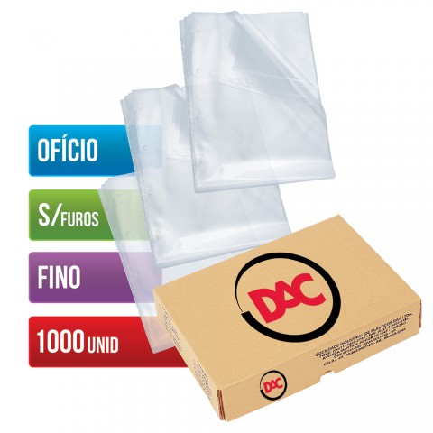 PLASTICO PASTA S/FUROS OFICIO FINO CX C/1000 7897237310698
