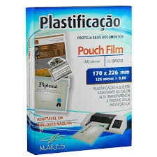 PLASTICO PARA PLASTIFICADORA 1/2 OFICIO 170X226 125MICRAS C/100