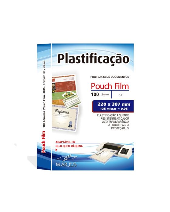 PLASTICO POLASEAL A-4 220X307  125MICRAS C/100
