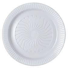 PRATO PLASTICO BOLO BRANCO 15 CM C/10  7896123402363