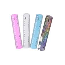 REGUA  15 CM CRISTAL  WALEU BLISTER 7897294401643