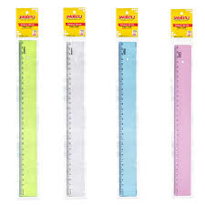 REGUA  30 CM CRISTAL ACRILICA COLOR WALEU