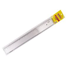 REGUA  30 CM CRISTAL ACRILICA WALEU BLISTER C/10  7897294401636