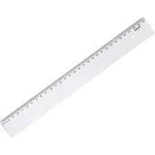 REGUA  30 CM CRISTAL TRANSPARENTE WALEU C/25
