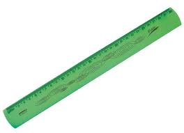 REGUA  30CM FLEXIVEL NEON VERDE  WALEU  7897294408420