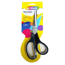 TESOURA USO GERAL ACRILEX 19CM PRETO 7891153098159