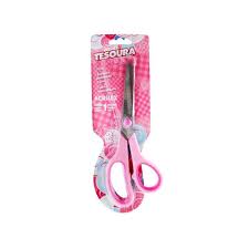 TESOURA USO GERAL ACRILEX 19CM ROSA  7891153067148