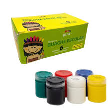 TINTA GUACHE 15 ML  PIRATININGA C/06 CORES  7897049720005