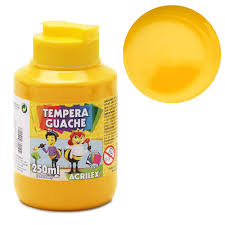 TINTA GUACHE 250 ML AMARELO ACRILEX  7891153103662