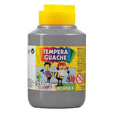 TINTA GUACHE 250 ML CINZA  ACRILEX  7891153103624