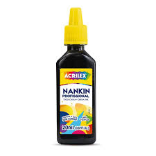 TINTA NANQUIM 20 ML PRETO    ACRILEX