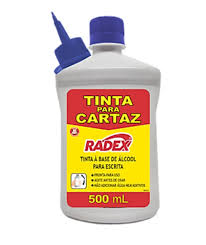 TINTA P/CARTAZ  500 ML AZUL RADEX  7897254199818