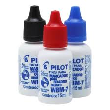 TINTA P/PINCEL QUADRO BRANCO  AZ-PT-VM  PILOT