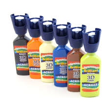 TINTA RELEVO BRILHANTE ACRICOR 20G ACRILEX