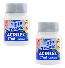 TINTA TECIDO ACRILEX 500 CLAREADOR 37ML FOSCA  7891153041216