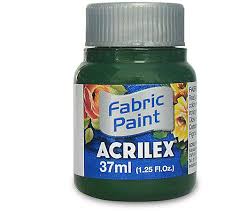 TINTA TECIDO ACRILEX 546 VERDE PINHEIRO 37ML FOSCA  7891153041520