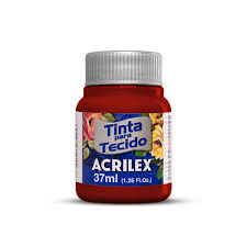 TINTA TECIDO ACRILEX 550 PURPURA 37ML FOSCA  7891153041551