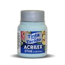 TINTA TECIDO ACRILEX 552 VERDE GLACIAL 37ML FOSCA  7891153041971