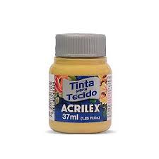 TINTA TECIDO ACRILEX 593 MOSTARDA 37ML FOSCA CÓD.UN 7891153068084