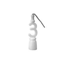VELA MAGICA BRANCA N. 3 BIANCO C/10  7897284201130