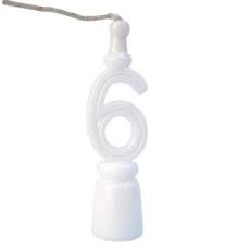 VELA MAGICA BRANCA N. 6 BIANCO C/10  7897284201161