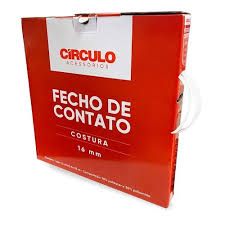 VELCRO 16MM BRANCO CIRCULO 25M  7891113587181