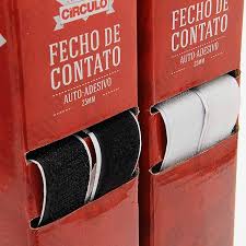 VELCRO 25MM AUTO ADESIVO  BRANCO/PRETO CIRCULO  25M
