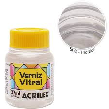 VERNIZ VITRAL 37 ML ACRILEX INCOLOR  7891153081694