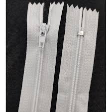 ZIPER NYLON IMPORTADO 18 CM  BRANCO C/10
